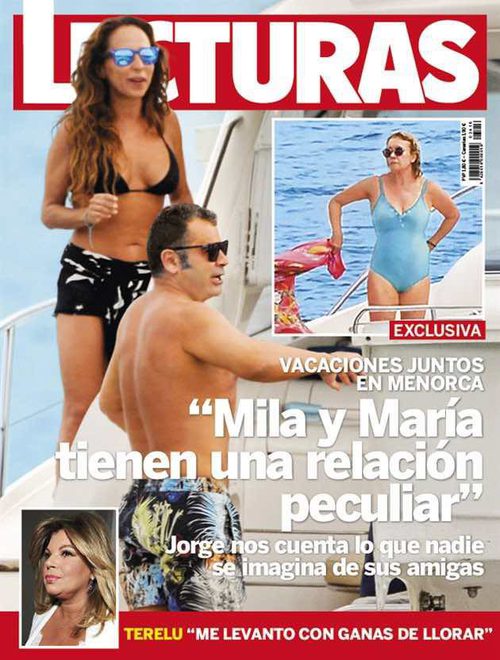 Lecturas muestra las vacaciones de Mila Ximénez y María Patiño con Jorge Javier en Menorca