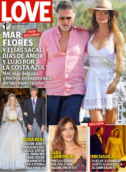 Mar Flores y Elías Sacal, más enamorados que nunca en la portada de Love