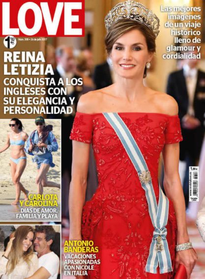 La Reina Letizia espléndida en su viaje a Inglaterra en Love