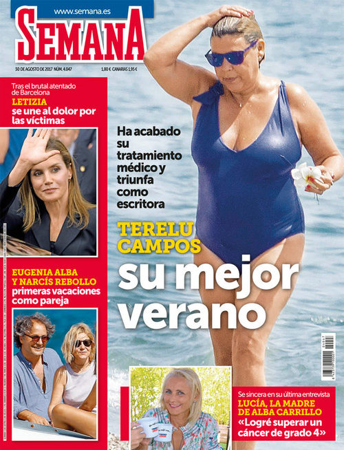 Terelu Campos en bañador, protagonista de la portada de Semana