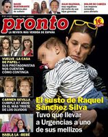El susto de Raquel Sánchez Silva con uno de sus mellizos en Pronto