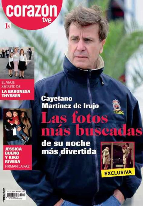 Cayetano Martínez de Irujo protagonista de la portada de la revista Corazón TVE