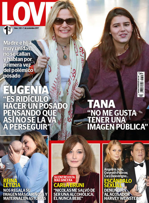 Love dedica su portada a Eugenia Martínez de Irujo con su hija Tana Rivera
