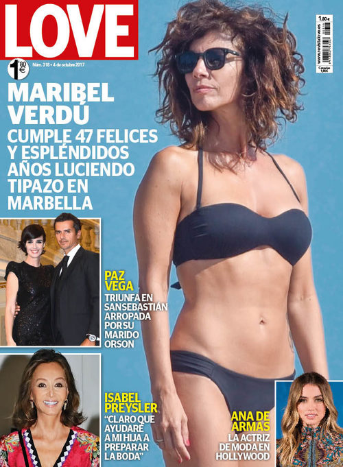 Maribel Verdú luce tipazo en la portada de Love