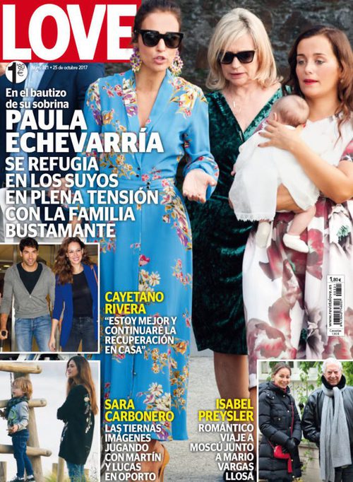 Paula Echevarría junto a su familia, protagonistas de la revista Love