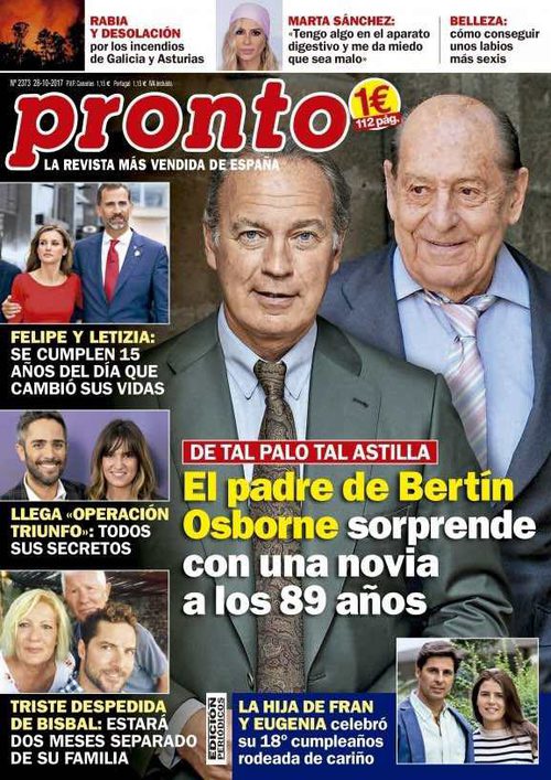 Pronto descubre a la novio del padre de Bertín Osborne
