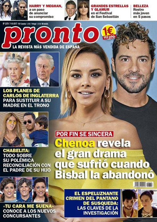Pronto saca en portada a Chenoa y David Bisbal tras el polémico libro de la cantante