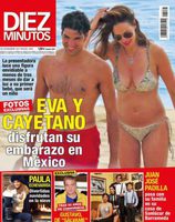 Diez Minutos muestra a Eva González y Cayetano Rivera paseando embarazo en México