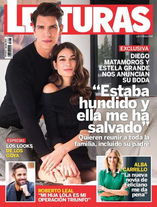 Diego Matamoros y Estela Grande dan detalles de su boda en Lecturas