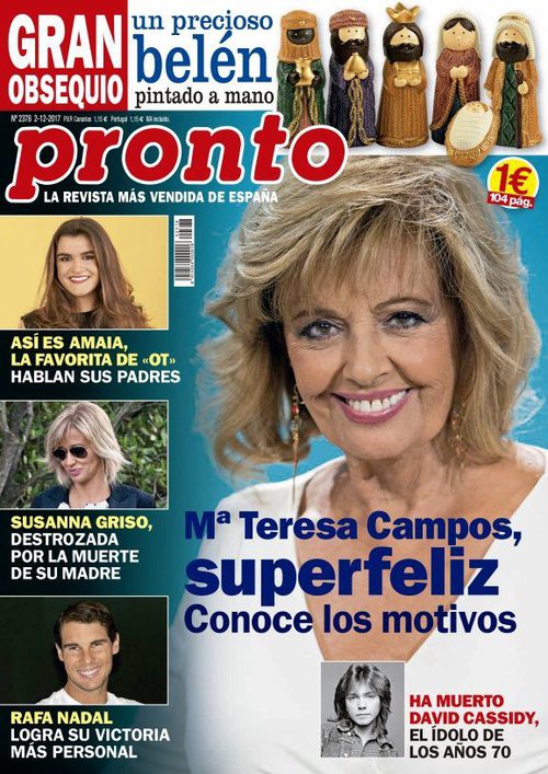 La felicidad de María Teresa Campos en la portada de Pronto