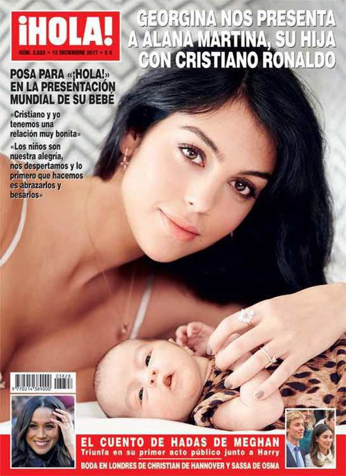 Georgina Rodríguez presenta a Alana Martina en ¡Hola!