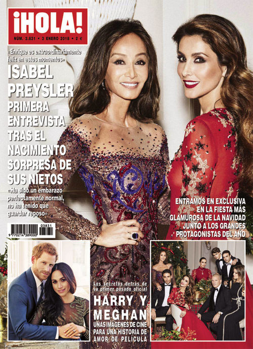 Isabel Preysler posa muy elegante con Paloma Cuevas en la revista Hola