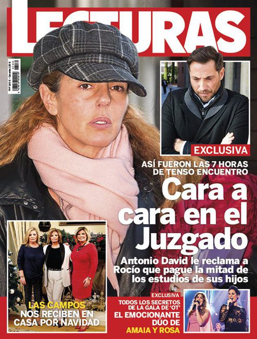 Lecturas publica en portada las fotos del juicio entre Rocío Carrasco y Antonio David Flores