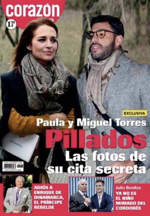 Paula Echevarría y Miguel Torres, pillados por la revista Corazón en un hotel