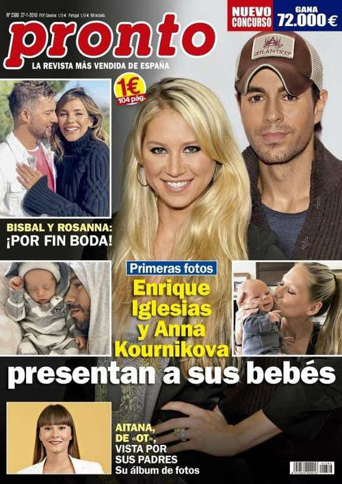 Pronto: Enrique Iglesias y Anna Kournikova presentan a sus bebés