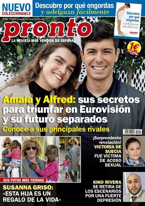 Todo sobre el paso de Amaia y Alfred por 'Eurovision 2018' en revista Pronto