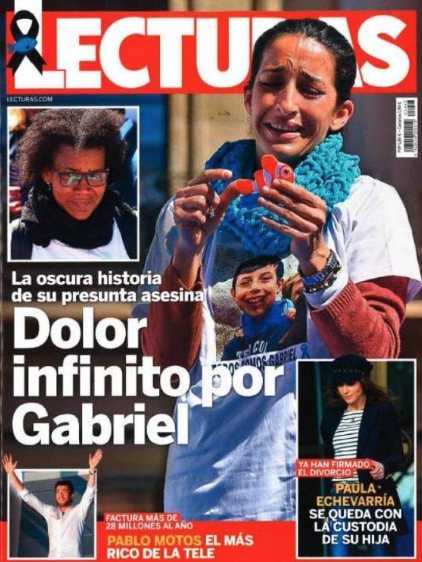 La madre de Gabriel, el niño asesinado en Nijar, en portada de la revista Lecturas