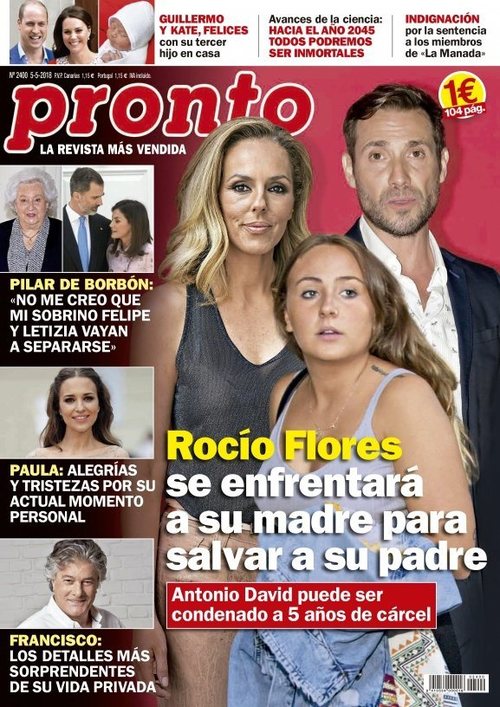 El enfrentamiento judicial de Rocío Flores con su madre en la portada de Pronto