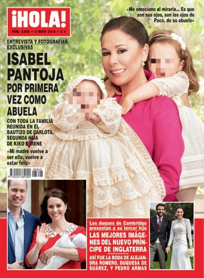 Isabel Pantoja, la feliz abuela en portada de revista ¡HOLA!