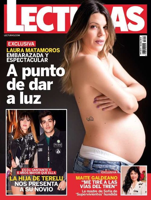 Lecturas desnuda a Laura Matamoros antes de dar a luz
