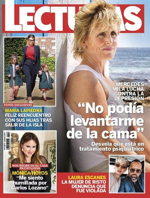 Mercedes Mila y su lucha contra la depresión en la portada de revista Lecturas