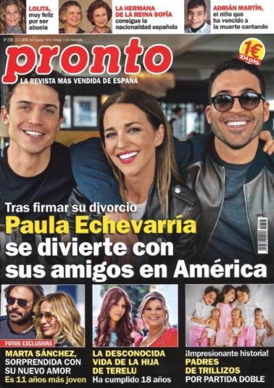 Paula Echevarría se divierte con sus amigos en América en Pronto