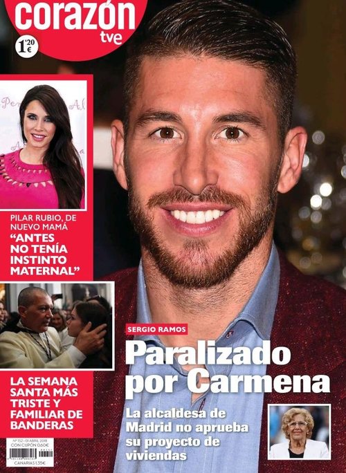 Revista Corazón dedica su portada a los proyectos empresariales de Sergio Ramos