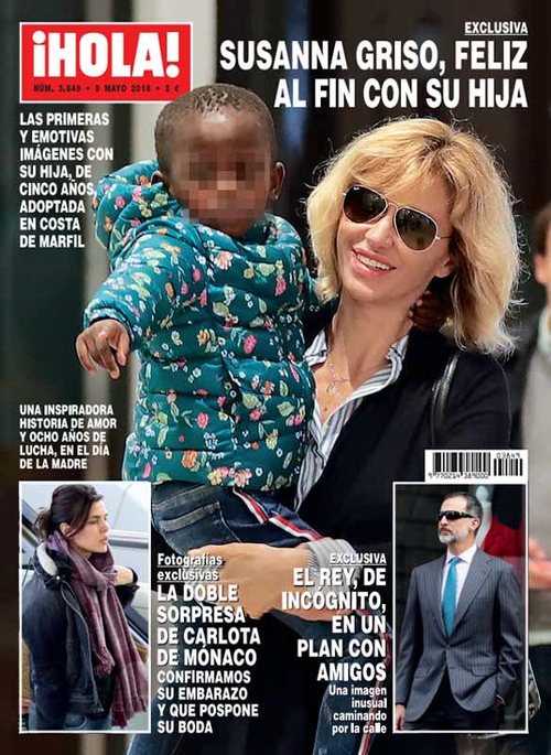 ¡Hola! dedica su portada a Susana Griso con su recién llegada hija adoptiva de Costa de Marfil