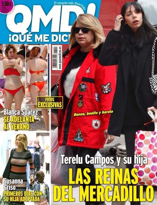 QMD! saca en portada a Terelu Campos y Alejandra Rubio de compras en un mercadillo