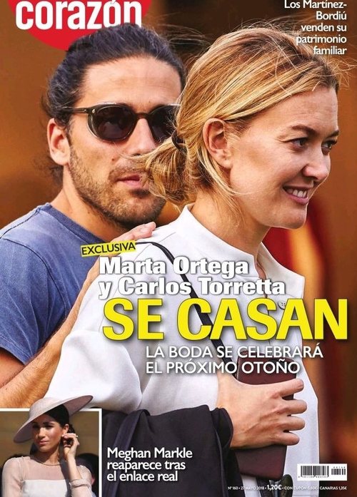 La exclusiva de la boda de Marta Ortega y Carlos Torretta en la revista Corazón