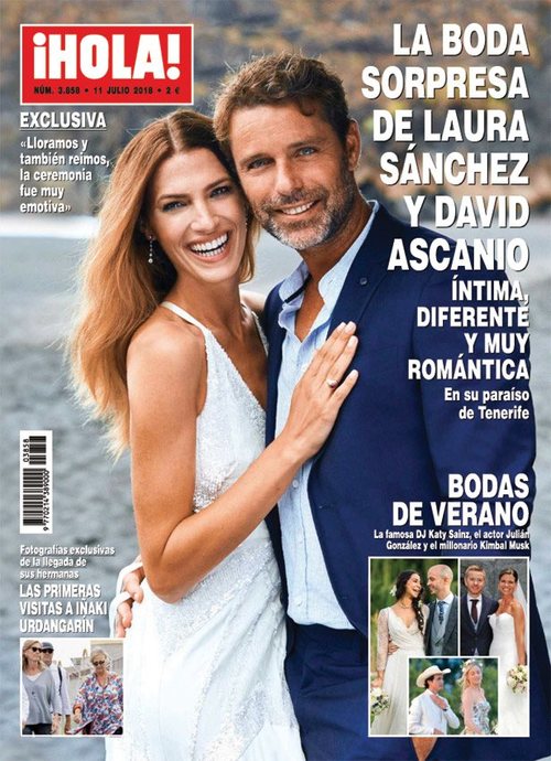 La boda sorpresa de Laura Sánchez y David Ascano en revista ¡HOLA!