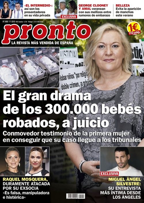 El primer caso de 'Bebé robado' que llega a los tribunales en la portada de Pronto