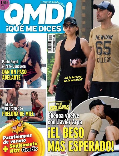 Chenoa se reconcilia con su exnovio, Javier Arpa en la portada de QMD!