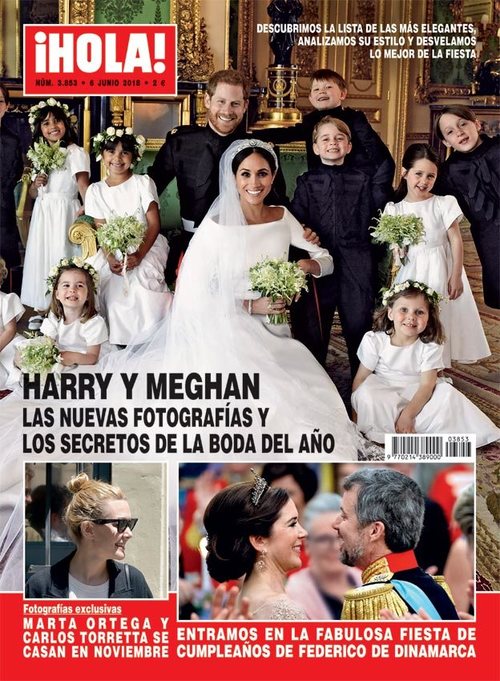¡HOLA! dedica su portada a las fotos oficiales de la boda de Harry y Meghan