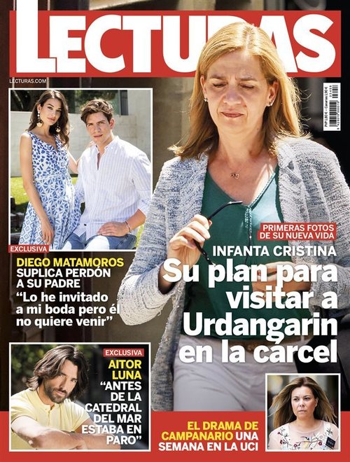 La Infanta Cristina y sus intenciones de visita a Urdangarin en revista Lecturas