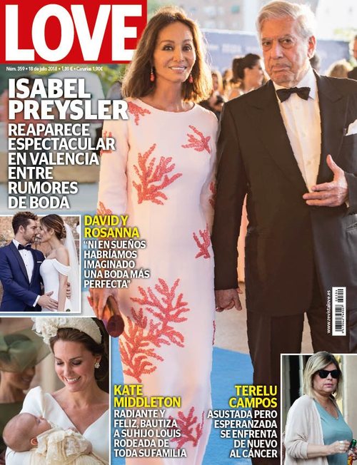 Isabel Preysler y y Vargas Llosa reaparecen entre rumores de boda en revista Love