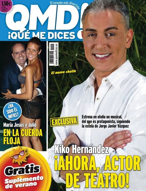 El nuevo proyecto teatral de Kiko Hernández en la portada de QMD!