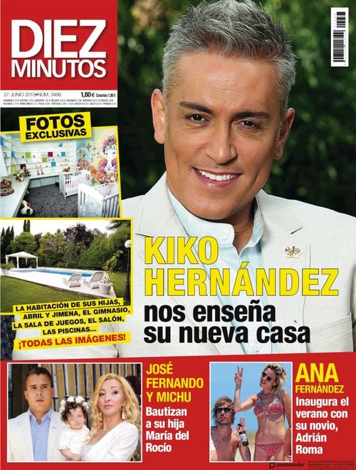 Kiko Hernández enseña su nueva casa en exclusiva para revista Diez Minutos