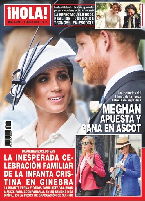 La primera vez de la Duquesa de Sussex en Ascot en la portada de la revista ¡HOLA!