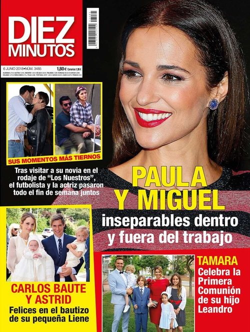 Paula Echevarría inseparable de de Miguel Torres en la portada de Diez Minutos