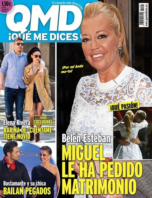 La petición de matrimonio de Miguel Marcos a Belén Esteban en la portada de QMD!