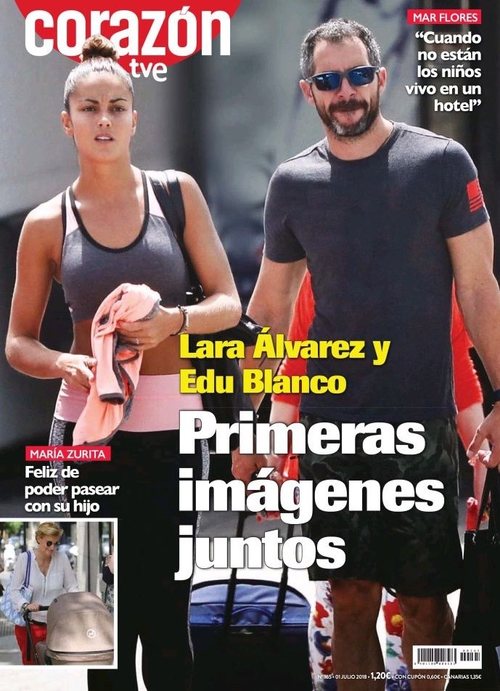 Las primeras imágenes de Lara Álvarez y Edu Blanco en revista Corazón