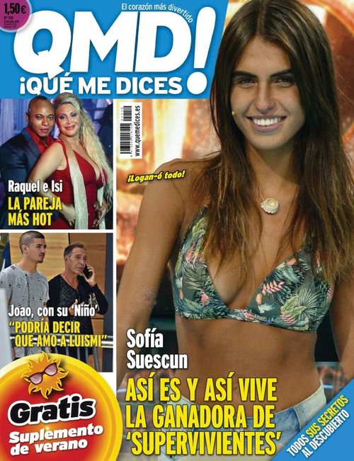 QMD! dedica su portada a Sofía Suescun, ganadora de 'Supervivientes 2018'