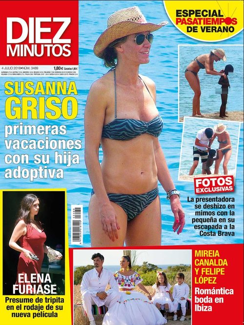 Susana Griso en las primera vacaciones con su hja adoptiva en Diez Minutos