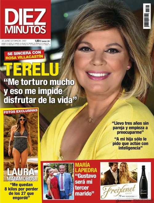 La difícil época personal y profesional de Terelu Campos en portada de Diez Minutos