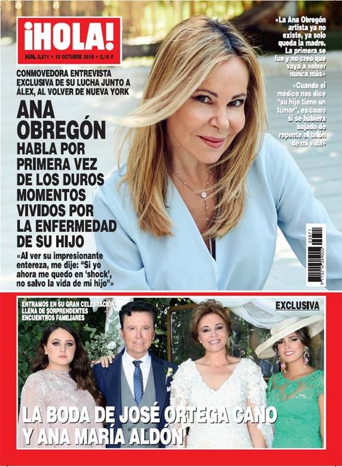 Ana Obregón habla por primera vez de la enfermedad de su hijo en ¡HOLA!