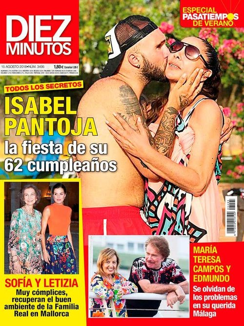 La fiesta del 62 cumpleaños de Isabel Pantoja en la revista Diez Minutos