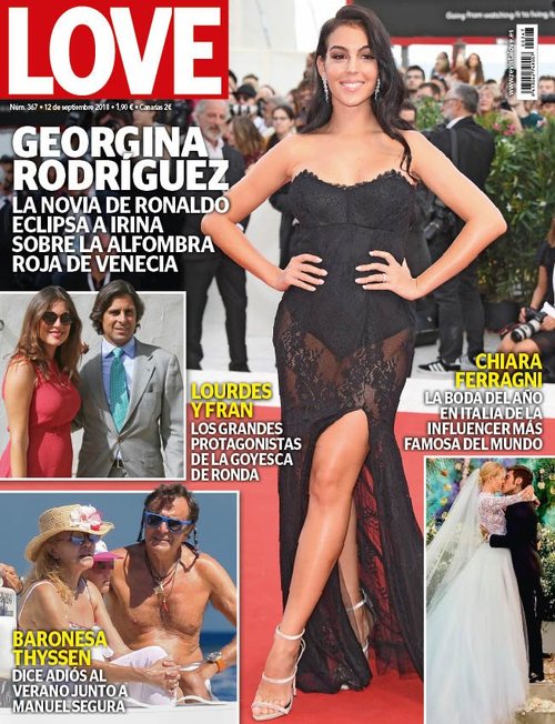 Georgina Rodríguez vs. Irina Shaik en el Festival de Venecina en revista Love