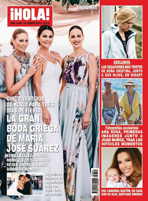 La gran boda griega de María José Suárez en la portada de ¡HOLA!