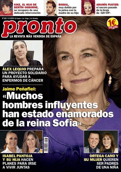 Jaime Peñafiel y los 80 años de la Reina Sofía en la revista Pronto